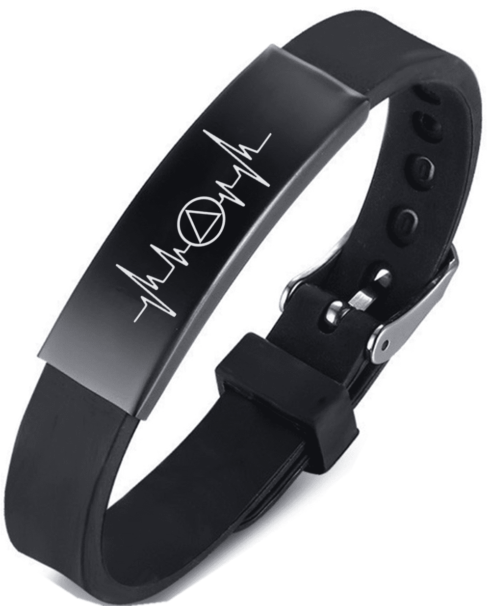 BAUNA Bracciale Del Recupero - Regalo Di Sobrietà AA NA, In Rame, Con Ciondolo, Catena 29 Cm - 2