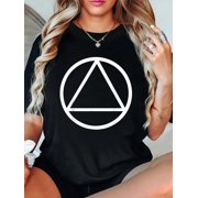 Sobriety Alcoholic Abstinence AA Support 12 Step Recovery T-Shirt
