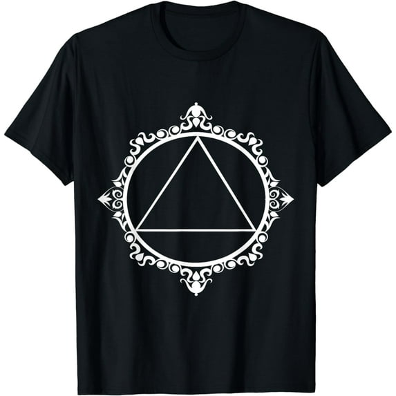 Sobriety Alcoholic Abstinence Triangle AA Support Sober T-Shirt