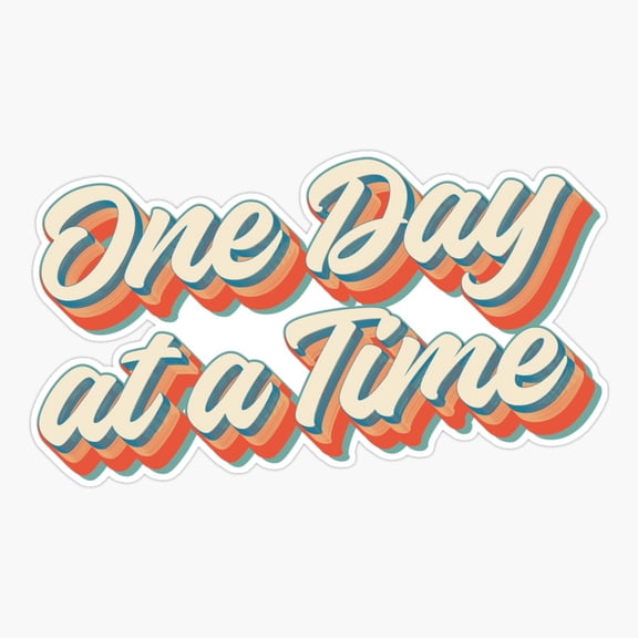 Sobriety Gift AA NA One Day At A Time Sticker
