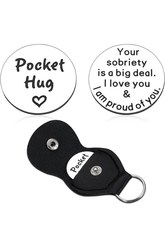 Sobriety Gifts for Men Women 1 Year Sobriety Gifts One Year Anniversary Sober Gifts for Men Women Alcoholics Anonymous Gifts for Male Female Keychain Recovery Cancer Sentimental Gifts Double-Sided