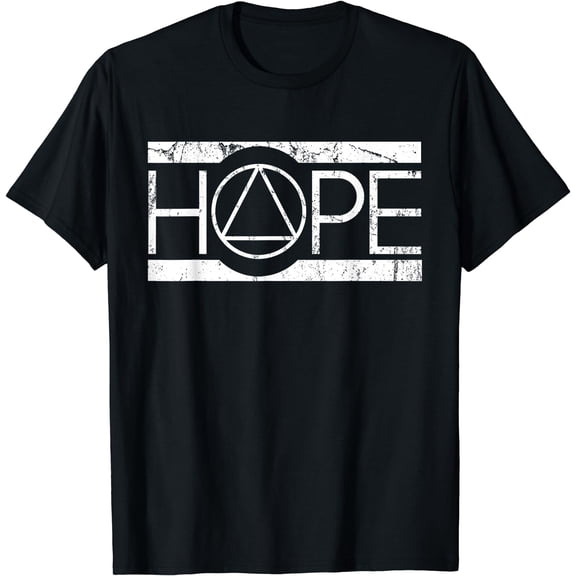 Sobriety Hope Recovery Alcoholic Abstinence Sober AA Support T-Shirt