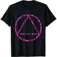 thumbnail image 1 of Sobriety Leopard Sober Alcoholic Abstinence AA Support T-Shirt, 1 of 4