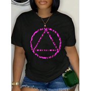 Sobriety Leopard Sober Alcoholic Abstinence AA Support T-Shirt