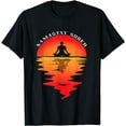thumbnail image 1 of Sobriety Namastay Sober AA Support Recovery Vintage Sunset T-Shirt, 1 of 4