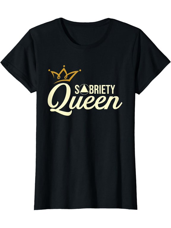 Sobriety Queen - Sober Anniversary Recovery Abstinence NA AA T-Shirt