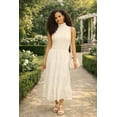 thumbnail image 1 of Socal Look Women's Sleeveless Turtleneck Sweater Top in Stretchable Viscose Cream, M, 1 of 6