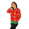 thumbnail image 1 of Socal Look Women's Ugly Christmas Sweater, Long Sleeve Crew Neck Acrylic Holiday Pullover, M, 1 of 11