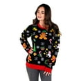 thumbnail image 1 of Socal Look Women's Ugly Christmas Sweater, Long Sleeve Crew Neck Acrylic Pullover, S, 1 of 7