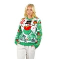 thumbnail image 1 of Socal Look Women's Ugly Christmas Sweater, Long Sleeve Crew Neck Acrylic Holiday Pullover, XL, 1 of 7