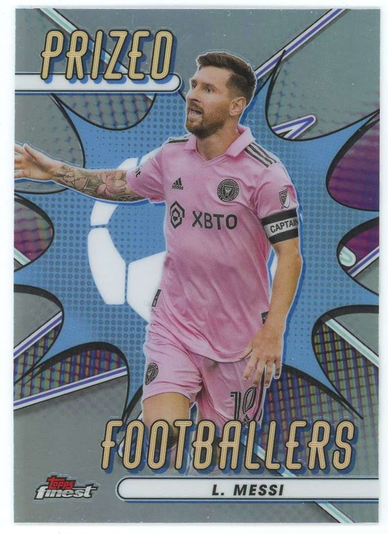 Soccer 2023 Topps Finest Prized Footballers Lionel Messi PF-17