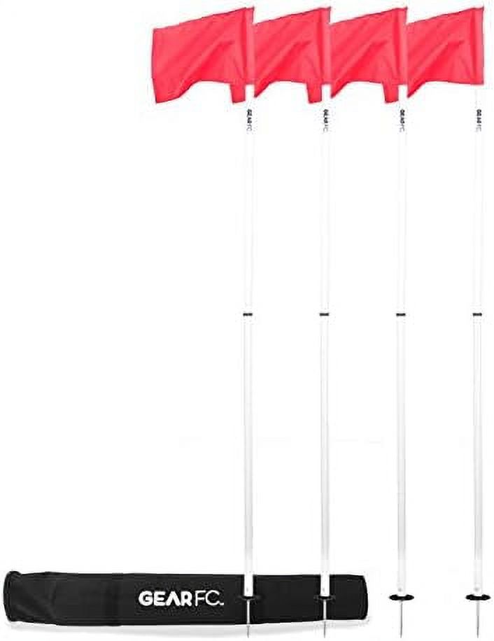Soccer Agility Poles/Corner Flag 4 Pack for Agility Training Sports