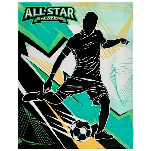 Soccer (All-Star) Soft Plush 50x60in Blanket