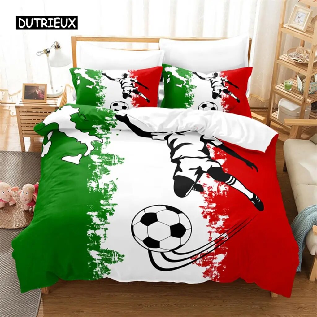 Soccer And Rugby Bedding Set Duvet Cover Set 3d Bedding Digital