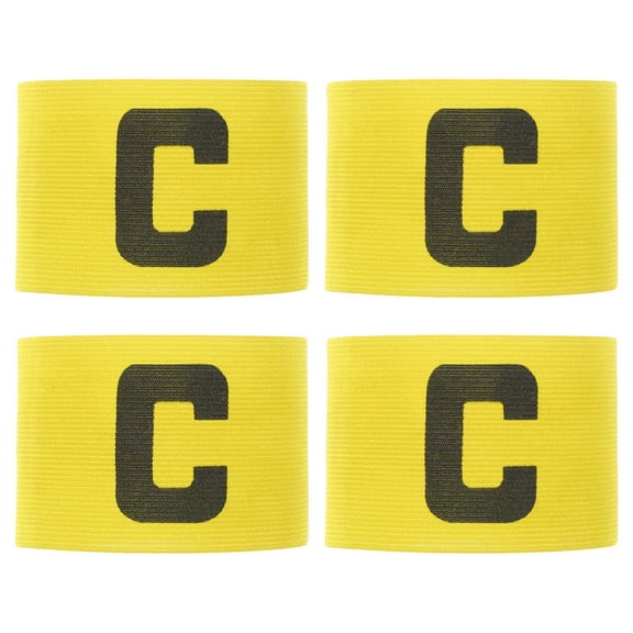 Soccer Armbands for Captain Football Captains Training Aids Adjustable Nylon 4 Pcs