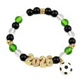 thumbnail image 1 of Soccer Baded Bracelet 2026 for Women Men, Football Charm Jewelry with USA Mexico Canada Theme, Game Day Accessory, Adjustable Fan Bracelet Gift, 1 of 3