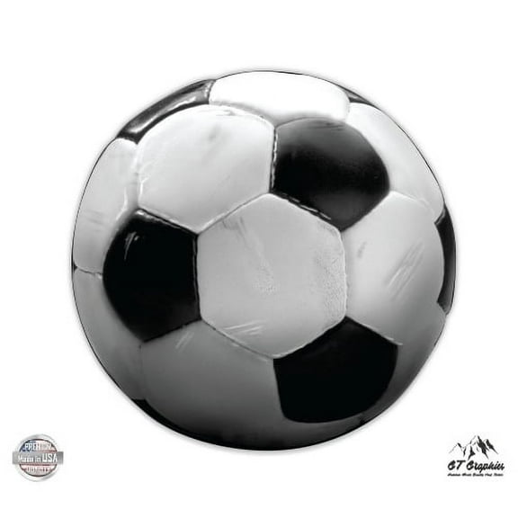 Soccer Ball - 12" Vinyl Sticker Waterproof Decal