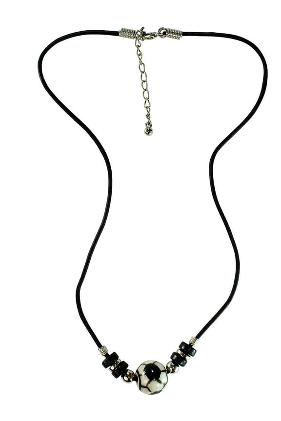 Soccer Ball Charm Necklace Soccer Sport Pendant Necklace