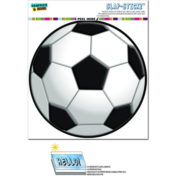 Soccer Ball - Circle SLAP-STICKZ(TM) Premium Sticker