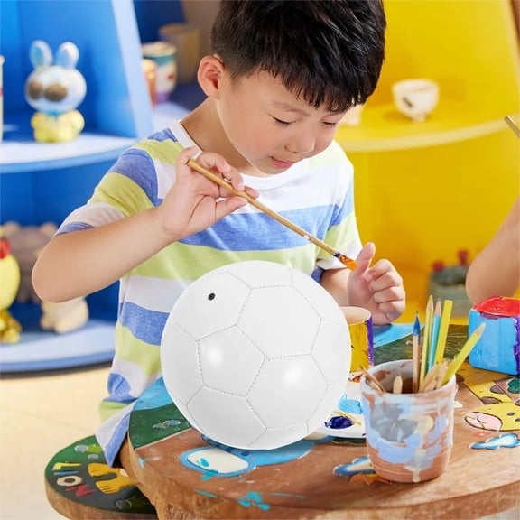 Soccer Ball Coloring For Kids – Color Your Own Design Soccer Ball for Kids, Real Play Ready for Backyard/Family Games, Durable & Creative Gift for Sports/Craft Fans