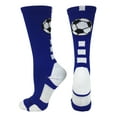 thumbnail image 1 of Soccer Ball Crew Socks (Royal/White, Large), 1 of 2
