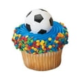 thumbnail image 1 of Soccer Ball Cupcake Rings (24-Pack), 1 of 1