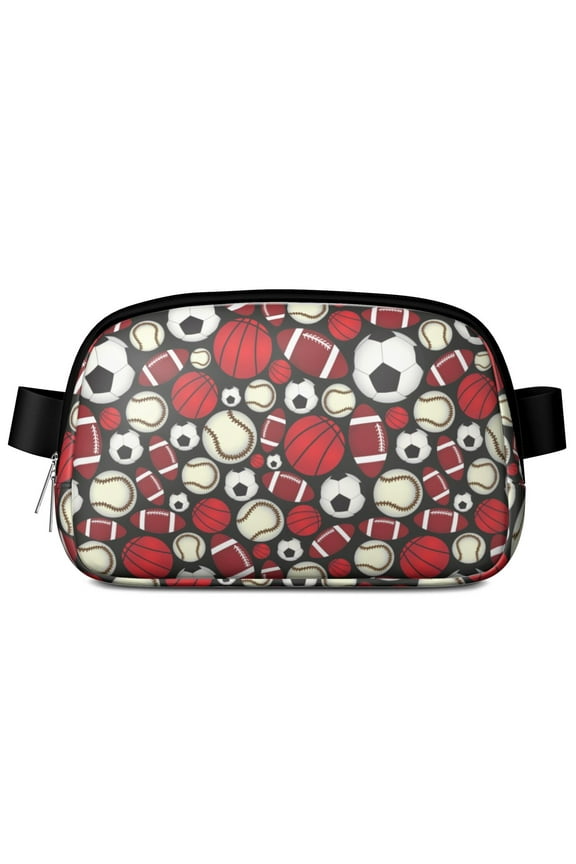 Soccer Ball Fanny Pack – Sports Print Waist Bag for Kids – Waterproof Belt Bag for Training, Game Day & Athlete Gifts
