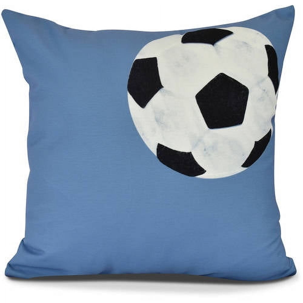 Soccer Ball Geometric Print Outdoor Pillow