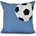 thumbnail image 1 of Soccer Ball Geometric Print Outdoor Pillow, 1 of 1