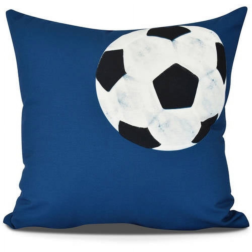 Soccer Ball Geometric Print Pillow