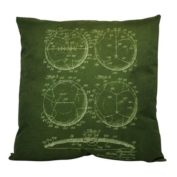 Soccer Ball | Green | Soccer Gifts | Soccer Mom | Soccer Fabric Soccer Gifts for girls | Soccer Dad | Soccer Coach Gift | Throw Pillow