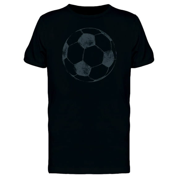Soccer Ball Grunge Textures T-Shirt Men -Image by Shutterstock, Male 3X-Large