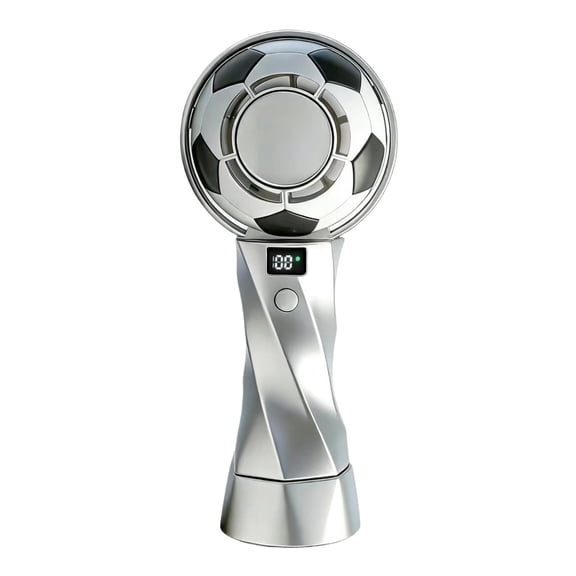 Soccer Ball Handheld Fan, Portable Rechargeable Electric Fan, Mini Personal Cooling Fan