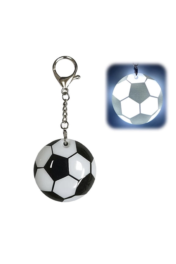 Soccer Ball Keychain Purse Light, Rechargeable Handbag Light for Inside Purses, Automatic Touch LED Bag Lights for School Bag, Night Walking, Camping, Party Favor