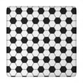 thumbnail image 1 of Soccer Ball Pattern Square Fitted Tablecloth with Elastic Edge,Square Table Cover,Washable Elastic Table Cover for Home Kitchen Party Decor 34"x34", 1 of 6