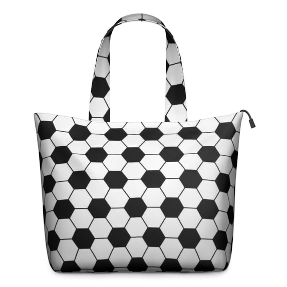 Soccer Ball Pattern Travel Tote Bags for Women Carry On,Large Weekender Bags for Women Travel,Multi Functional Duffle Bag for Work,Shopping,Sports