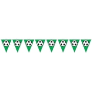 Soccer Ball Pennant Banner Party Accessory (1 count) (1/Pkg)