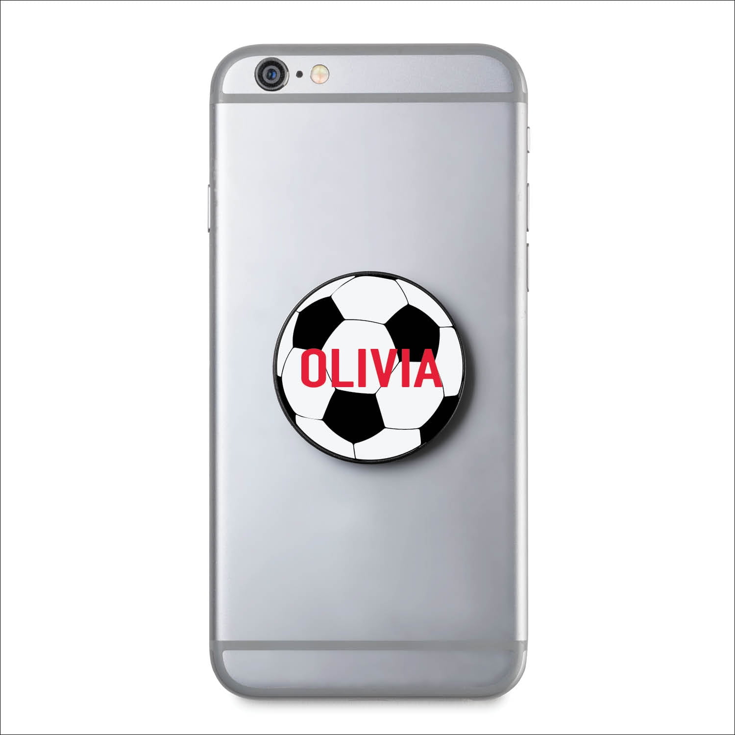 Soccer Ball Personalized Cell Phone Grip