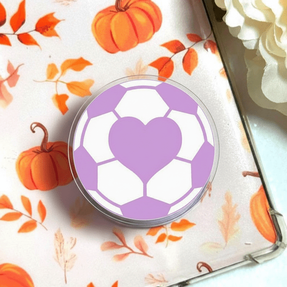 Soccer Ball Phone Grip Stand, Football Sport Design, Anti-Slip Expandable Phone Grip, Stylish Phone Accessory