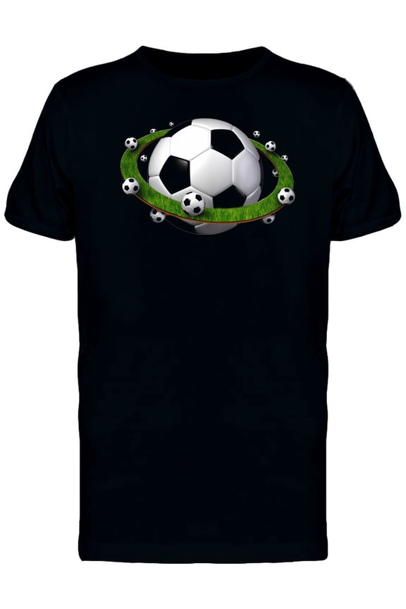 Soccer Ball Planet T-Shirt Men -Image by Shutterstock, Male 3X-Large