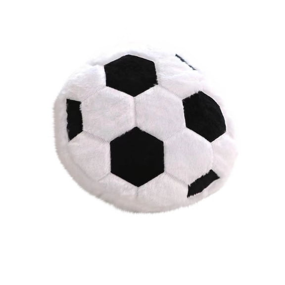 Soccer Ball Plush Pillow 14 Inch – Soft Furry Fleece Football Throw Pillow for s Room Decor, Bed, Couch and Play