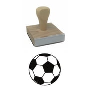 Soccer Ball Rubber Stamp, 2 X 2" Wood Stamp
