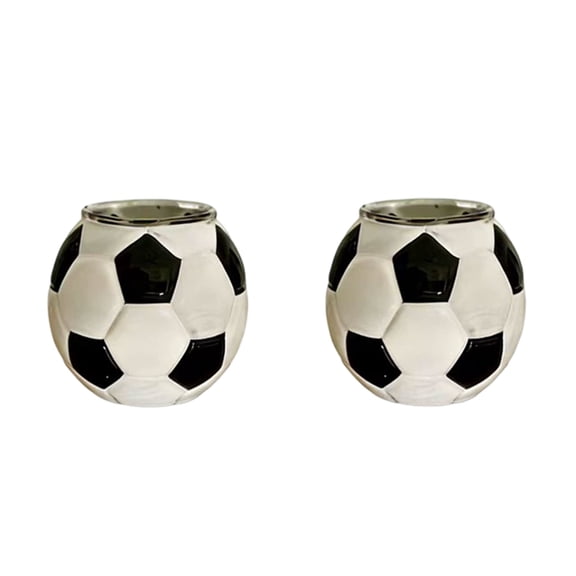 Soccer Ball Shaped Wine Glass, Sports Theme Beverage Cup for Game Day, Novelty Drinking Glass for Parties and Celebrations, Unique Barware Decor