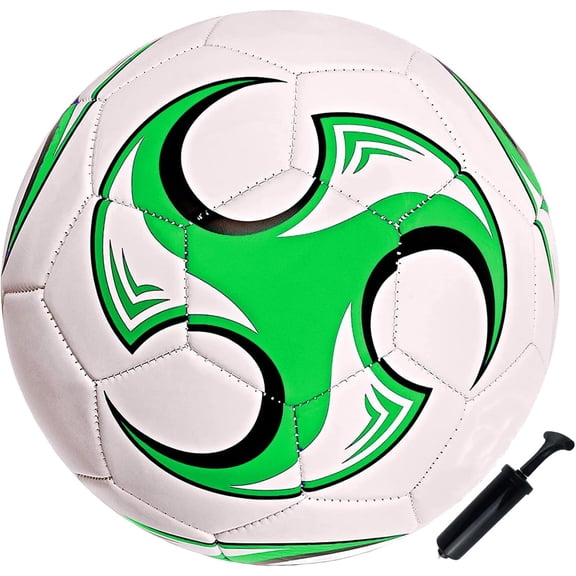 Soccer Ball Size 3 Green Anti-Explosion Design for Indoor Outdoor Use