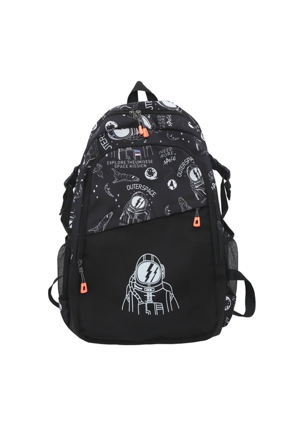 Space Astronaut Backpack Bookbag for Boys Girls, 18 In Rocket Laptop Bag With Adjustable Strap For Travel Rucksack Daypack