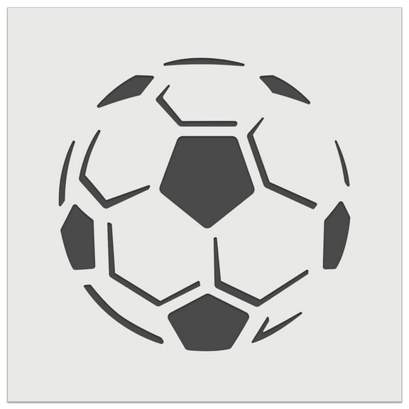 Soccer Ball Sports DIY Cookie Wall Craft Stencil - 4.5 Inch