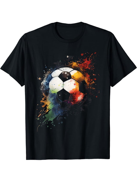 Soccer Ball Sports Vintage Soccer Graphic for Men Boys T-Shirt