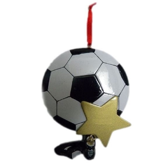 Soccer Ball Star Sports Christmas Tree Ornament Holiday Decoration Athlete New