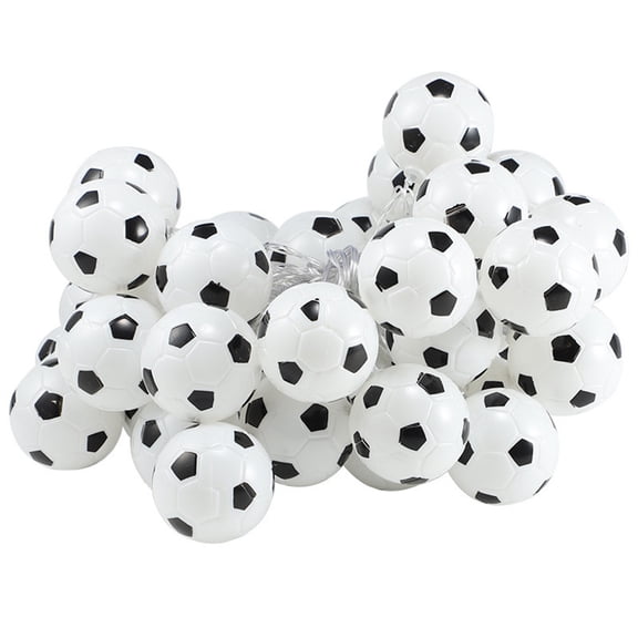 Soccer Ball String Lights, 3M 20 LED USB Powered Fairy Lights with Remote Control, 8 Lighting Modes Decorative Lights for Soccer Room Decor, Bedroom, Game Room and Sports Fan Parties