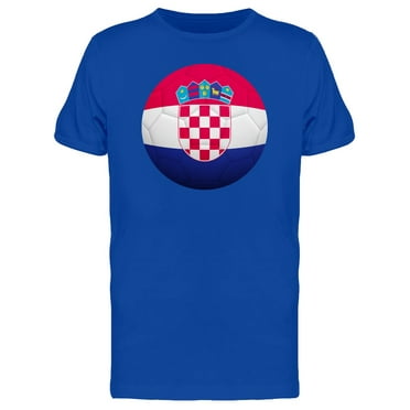 Soccer Ball With Croatia Flag T-Shirt Men -Image by Shutterstock, Male Large